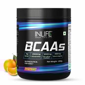 1 - INLIFE BCAAs,  0.55 lb  22 Servings  Orange 