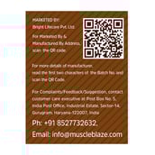 6 - MuscleBlaze High Protein Oats,  400 g  Dark Chocolate 