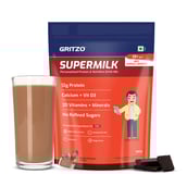 10 - Supermilk Gritzo Overall Growth for Boy 13+ Yrs Protein & Nutrition Drink Mix,  800 g  Double Chocolate 