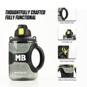 6 - MuscleBlaze Gym Gallon Water Bottle,  Black  2.2 L