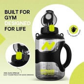 3 - GHC Nutrigize Sports Gallon Water Bottle,  Black  2.2 L 