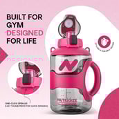 2 - GHC Nutrigize Sports Gallon Water Bottle,  Pink  2.2 L 