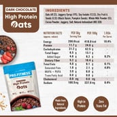 3 - Pro.Fitness High Protein Rolled Oats,  375 g  Dark Chocolate 