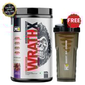 MuscleBlaze Pre Workout WrathX, 1.19 lb Natty Berries