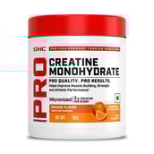 2 - GNC Pro Performance Pure Micronized Creatine Monohydrate, Orange with Steel Shaker 750ml 0.22 lb