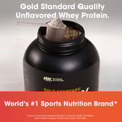 10 - ON (Optimum Nutrition) Gold Standard 100% Whey Protein,  2 lb  Unflavoured 