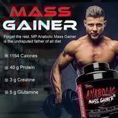 6 - Muscle Performance Anabolic Mass Gainer,  5.5 lb  Creamy Vanilla 