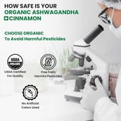 8 - Naturyz Organic Ashwagandha + Organic Cinnamon Powder,  100 g 