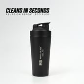 7 - MuscleBlaze Stainless Steel Shaker,  Stealth Black  700 ml 