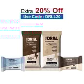 The Drill Assorted Box,  10 bar(s)  2×Nutty Cocoa 15g, 2×Coffee Cocoa 15g, 2×Coffee Cocoa Bite 10g, 4×Tender Cocoa bite 10g 