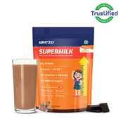 Supermilk Gritzo Growth+ for Girl 7 to 9 years, 1 kg Double Chocolate