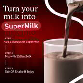 7 - Supermilk Gritzo Growth+ for Boy 7 to 12 years,  400 g  Double Chocolate (Ironman)