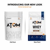 2 - AS-IT-IS Nutrition ATOM Whey Protein with Enzymes, 2.2 lb Cafe Latte