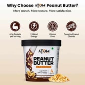 9 - AS-IT-IS Nutrition ATOM Peanut Butter Crunchy,  1 kg  Chocolate 