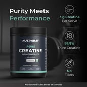 3 - Nutrabay Pure Creatine Monohydrate Amino Acid,  Unflavoured  0.88 lb 