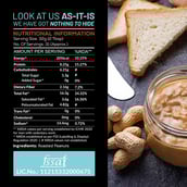 7 - AS-IT-IS Nutrition Peanut Butter,  1 kg  Crunchy 