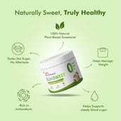 3 - Dr. Morepen SlimSweet Natural Sugar Substitute with Stevia & Monk Fruit,  150 g 