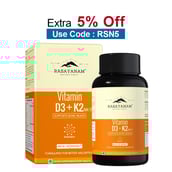 Rasayanam Vitamin D3 K2 (MK-7),  120 tablet(s)  Unflavoured 