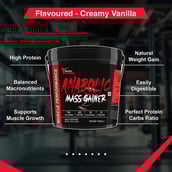 5 - Muscle Performance Anabolic Mass Gainer with Creatine Monohydrate 0.66 lbs Combo, 11 lb Creamy Vanilla