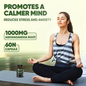 5 - Denzour Nutrition Organic Ashwagandha 1000mg,  60 veggie capsule(s) 