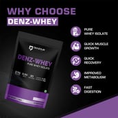 7 - Denzour Nutrition Denz-Whey Pure Isolate Protein, 2.38 lb Dark Chocolate