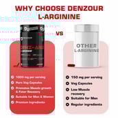 5 - Denzour Nutrition Denz-Argi L-Arginine 1000mg, 60 capsules