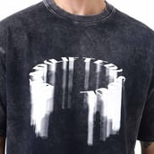 8 - MuscleBlaze Deadlifted Soul Oversized Washed T-Shirt, X-Small Dark Charcoal Grey