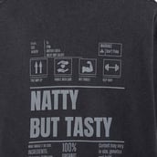 5 - MuscleBlaze Natty But Tasty Oversized Washed T-Shirt,  Medium  Light Grey