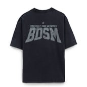 4 - MuscleBlaze BDSM Oversized Washed T-Shirt,  Small  Blue Tint 