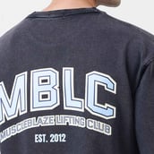 2 - MuscleBlaze Lifting Club Oversized Washed T-Shirt, X-Large Light Grey
