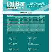 5 - Calibar Protein Bar 10g Protein,  18 bar(s)  Berry Almond & Roasted Coffee Bean (Pack of 6 Each)+ 6-Bar Variety Pack (Assorted) 