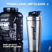 4 - Pumpd Steel Shaker,  Silver  750 ml 