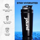 3 - Pumpd Steel Shaker,  Black  750 ml 