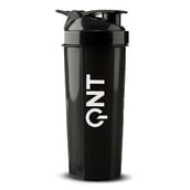 QNT Plastic Protein Shaker (Freebie),  Black  700 ml 
