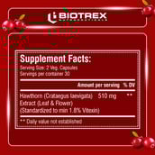 4 - Biotrex Hawthorn Berry (510 mg),  60 veggie capsule(s) 