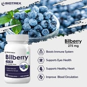 5 - Biotrex Bilberry (275 mg),  60 capsules 
