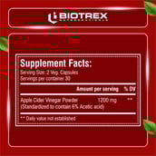 4 - Biotrex Apple Cider Vinegar (1200 mg),  60 capsules  Unflavoured 