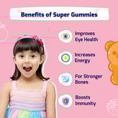 6 - Gritzo Super Gummies Multivitamin for Kids,  30 gummies  Multi Flavour Pack (Strawberry & Orange)