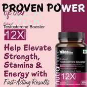 3 - NutraMarck Testosterone Booster 12X,  90 capsules  Unflavoured 