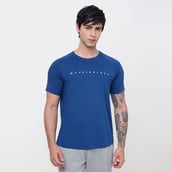 2 - MuscleBlaze Active Tee Half Sleeve,  Medium  Teal Blue 
