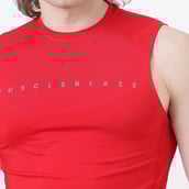 5 - MuscleBlaze Air Tech Compression MuscleTank, Large Red