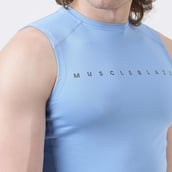 5 - MuscleBlaze Air Tech Compression MuscleTank,  Small  Dusk Blue 