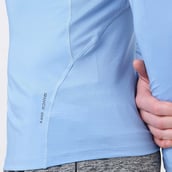 7 - MuscleBlaze Air Tech Compression MuscleTee Full Sleeve, Small Dusk Blue