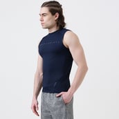 2 - MuscleBlaze Air Tech Compression MuscleTank, Large Navy