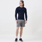 4 - MuscleBlaze Air Tech Compression MuscleTee Full Sleeve,  Small  Navy 