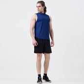 4 - MuscleBlaze Patterned Dry-Fit Delt Tank,  X-Large  Poseidon 