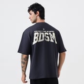 5 - MuscleBlaze Carnage Oversized Tshirt,  X-Large  Charcoal 