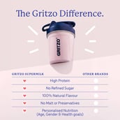 6 - Supermilk Gritzo Growth+ for Girl 7 to 9 years,  400 g  Strawberry