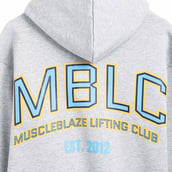 5 - MuscleBlaze Lifting Club Hoodie, Medium Grey Melange