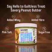5 - Savory Sugar Free Peanut Butter,  200 g  Original Smooth 